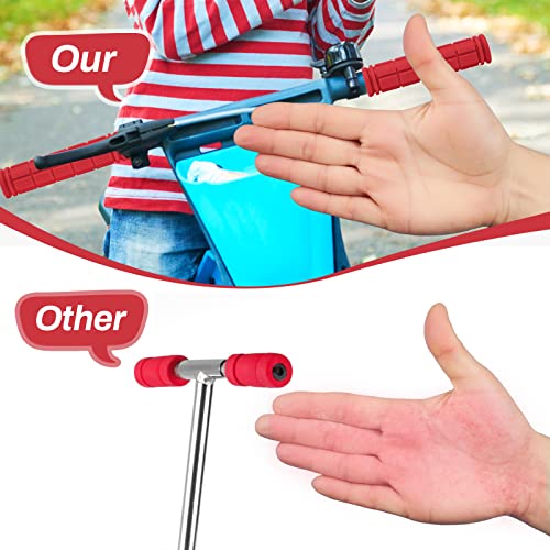 Coolrunner Bicycle Handle Bar Mushroom Grips BMX for Boys and Girls Bikes (Red)