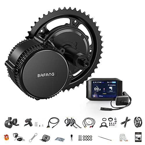 BAFANG BBS02 48V 750W Mid Drive Kits Mid Motor Ebike Conversion Kits with Chainring Wheel and LCD Display(No Battery)
