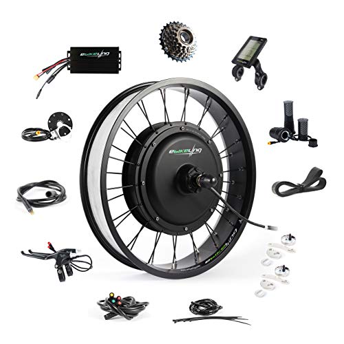 EBIKELING 48V 1200W 20" Fat Direct Drive Rear Waterproof Electric Bicycle Conversion Kit (Rear/LCD/Twist)