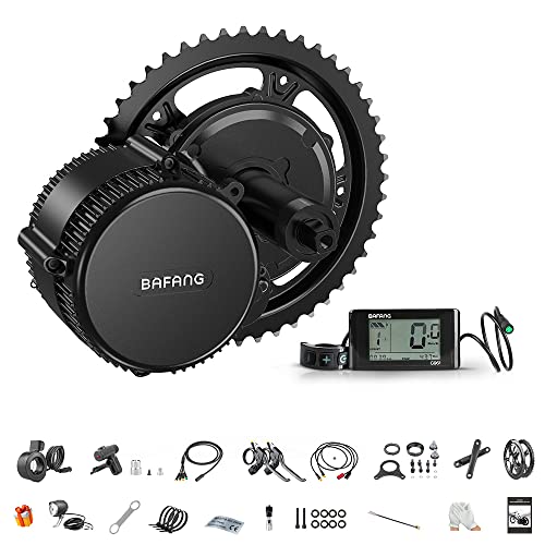 BAFANG BBS02 48V 750W Mid Drive Kits Mid Motor Ebike Conversion Kits with Chainring Wheel and LCD Display(No Battery)