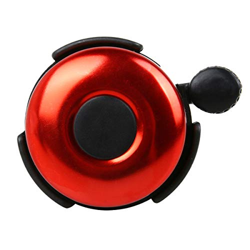 DUNCHATY Bicycle Bell - Aluminum Bike Bell Ring - Classic Bicycle Bell for Adults Men Women Kids Girls Boys Bikes - Mountain Bike Accessories - Red