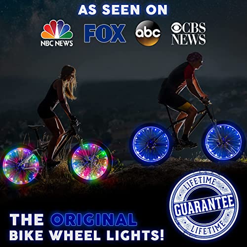 Activ Life Bike Wheel Lights, LED Bicycle Wheel Lights for Bike Wheels & Tire Spokes, Fits Both Kids and Adult Bikes, Summer Fun Accessories & Gifts for Kids & Teens, 1 Pack (1 Wheel), Purple