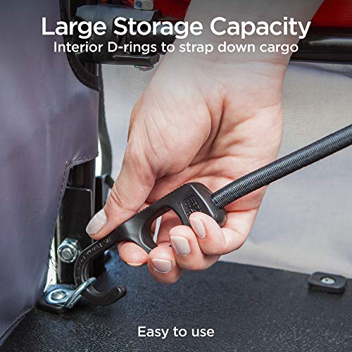 Schwinn Day Tripper Cargo Bike Trailer, Folding Frame, Quick Release Wheels, Red/Grey