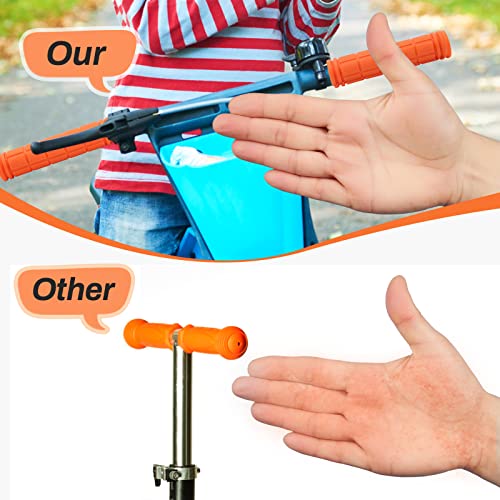 Coolrunner Bicycle Handle Bar Mushroom Grips BMX for Boys and Girls Bikes (Orange)