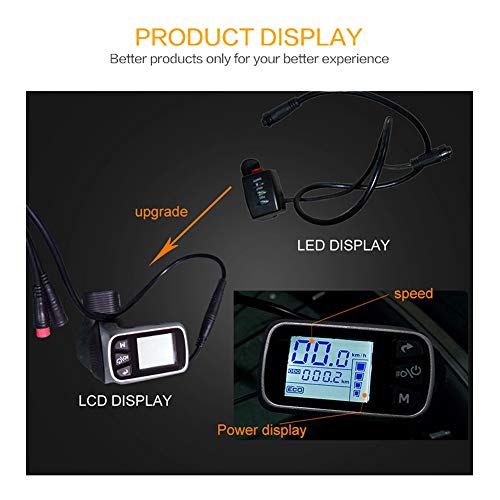 Jueshuai iMortor 3.0 Electric Bike Conversion Kit 36V 350W with 36V 7.2Ah Lithium Battery for LCD Display Version 26inch Electric Bike Motor Front Wheel