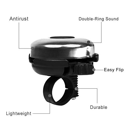 DUNCHATY Aluminum Bike Bell - Classic Bicycle Bell