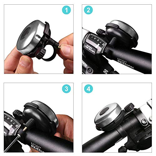 DUNCHATY Aluminum Bike Bell - Classic Bicycle Bell