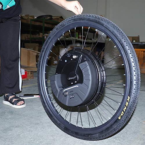 Jueshuai iMortor 3.0 Electric Bike Conversion Kit 36V 350W with 36V 7.2Ah Lithium Battery for LCD Display Version 26inch Electric Bike Motor Front Wheel