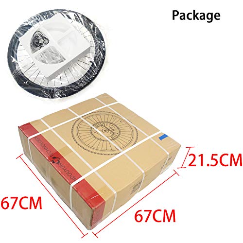Jueshuai iMortor 3.0 Electric Bike Conversion Kit 36V 350W with 36V 7.2Ah Lithium Battery for LCD Display Version 26inch Electric Bike Motor Front Wheel