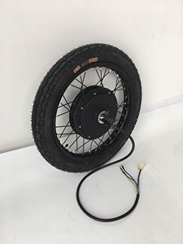 Bluetooth Adapter, 17inch 3000W Electric Bike Conversion Kit, 72V 80A Savoton Sine Wave Programmable Controller, 3000W Brushless gearless Motor, 3000W Electric Bike Kit. (18inch Rear)