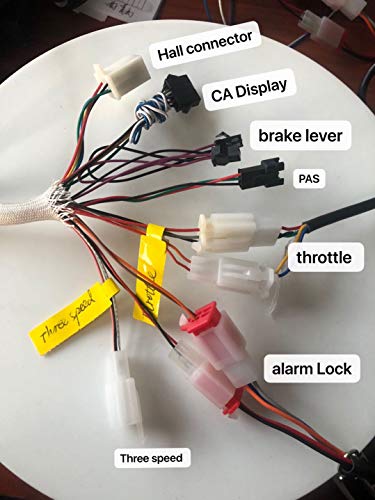 Bluetooth Adapter, 17inch 3000W Electric Bike Conversion Kit, 72V 80A Savoton Sine Wave Programmable Controller, 3000W Brushless gearless Motor, 3000W Electric Bike Kit. (18inch Rear)