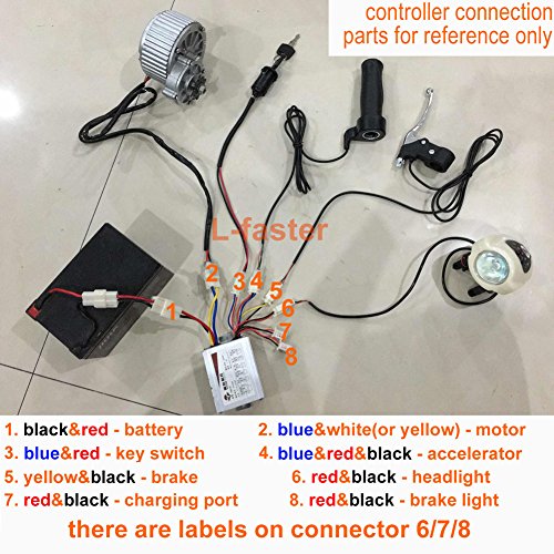 L-faster 24V36V250W Electric DC Motor Brushes Motor for Electric Bike Conversion Kit Electric Bicycle Scooter Motor