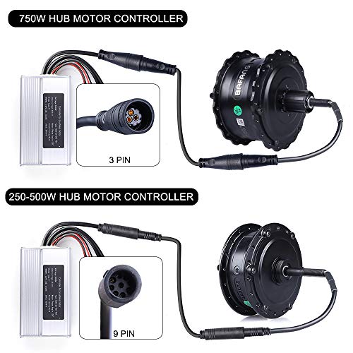 Greenergia Hub Motor Controller 36V 14A Fit 350W-500W Electric Bike Brushless Hub Motor Ebike Conversion Kit Accessories for Bafang Rear and Front Motor (36V 350W14A)