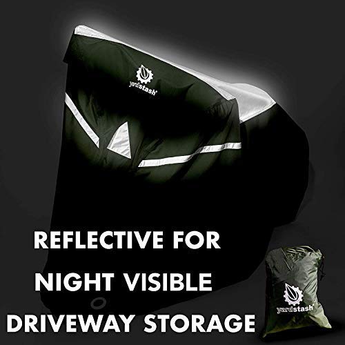 YardStash Bicycle Cover XXL for 2-3 Bikes and Trikes: Cover for 3 Bikes, Trike Cover, Beach Cruiser Cover, 29er Bike Cover, Electric Bike Cover & Cover for Bikes w/Baskets or Racks