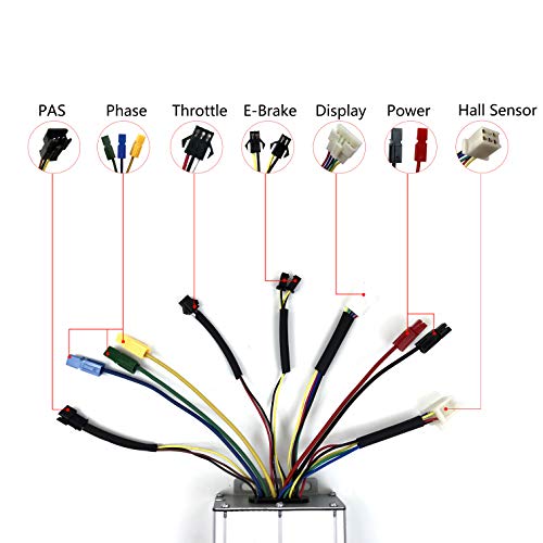 Schuck 48V1000W Electric Bicycle Conversion Kit 20" 24" 26" 27.5" 28" 29" 700C Front Wheel E-Bike with LCD3 Display (24 inch)