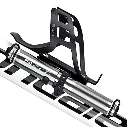 PRO BIKE TOOL Mini Bike Pump Fits Presta and Schrader - High Pressure PSI - Reliable, Compact & Light - Best Quality & Performance - Bicycle Tire Pump for Road, Mountain and BMX Bikes