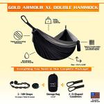 Gold Armour XL Double Camping Hammock with Straps
