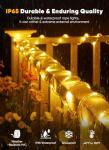 Brightown 39FT Solar Rope Lights with 8 Modes