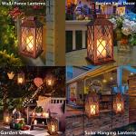 2 Pack Solar Lanterns - Waterproof LED Candle Lights