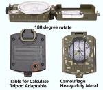 AOFAR Waterproof Military Compass with Map Measurer