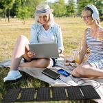 40W Foldable Solar Charger for Camping and Hiking