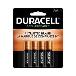 Duracell Rechargeable AA Batteries - 4 Pack