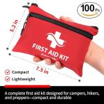 Compact Survival First Aid Kit for Camping & Travel