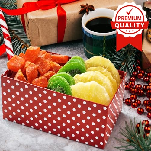 Gourmet Christmas Gift Basket Tower with Dried Fruits