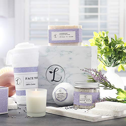 Lavender Spa Gift Set with Bath Essentials