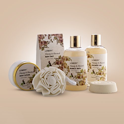 Honey & Almond Spa Gift Basket Set