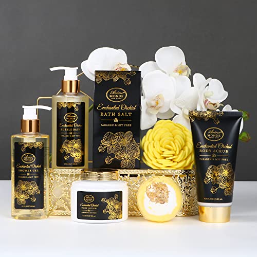 Enchanted Orchid Spa Gift Basket Set