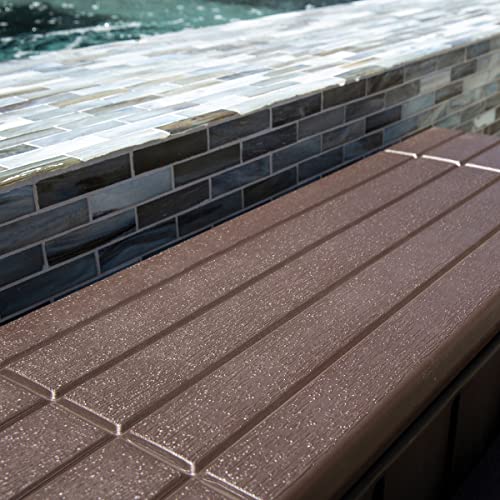 XtremepowerUS Spa Step with Storage, Brown/Black