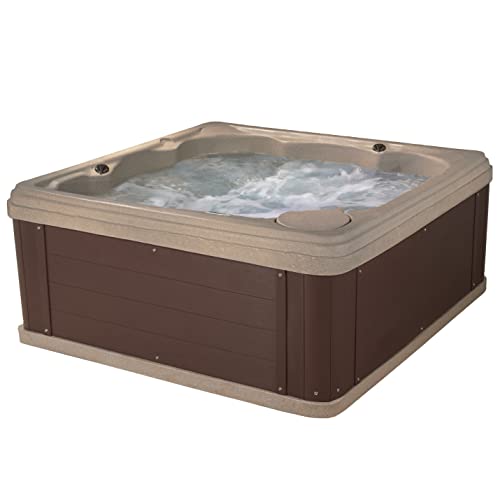 Shoreline Lounger 24 Jet Hot Tub in Cobblestone