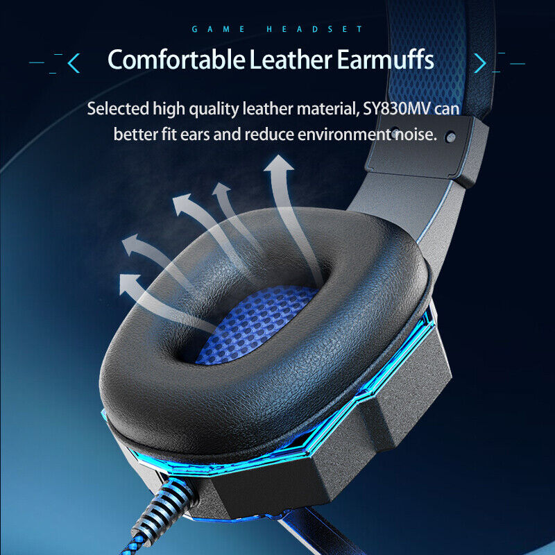 Gaming Headset with Mic for PS5, PS4, Xbox One