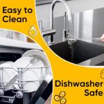 OOKUU Semi-Automatic Stainless Steel Egg Whisk