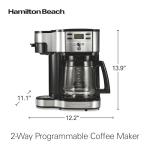 Hamilton Beach Double Brew Coffee Maker, 12 Cups