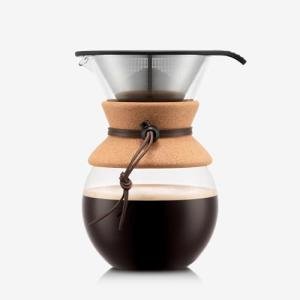 34oz Pour Over Coffee Maker with Glass Carafe