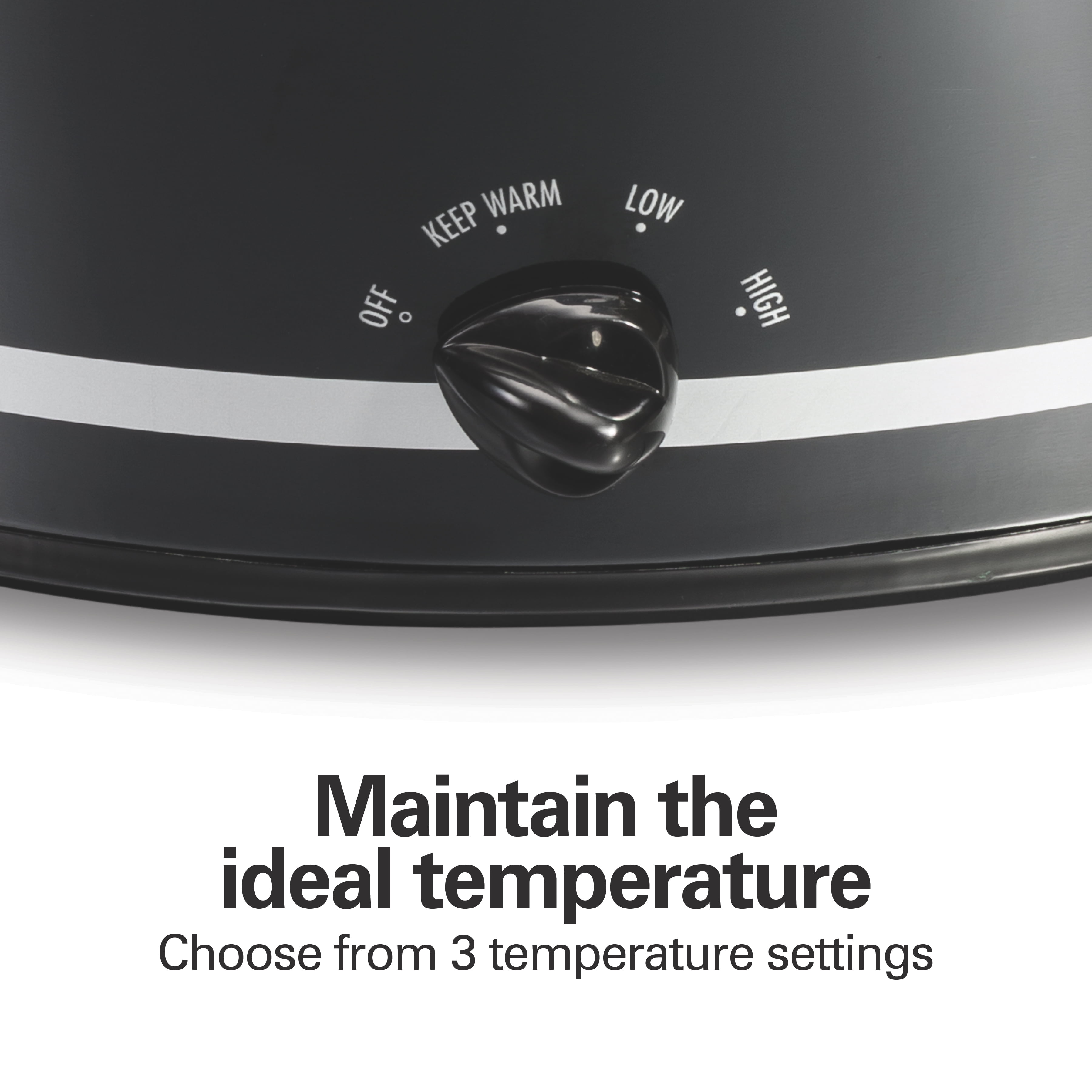 Hamilton Beach 8 Quart Slow Cooker, Black