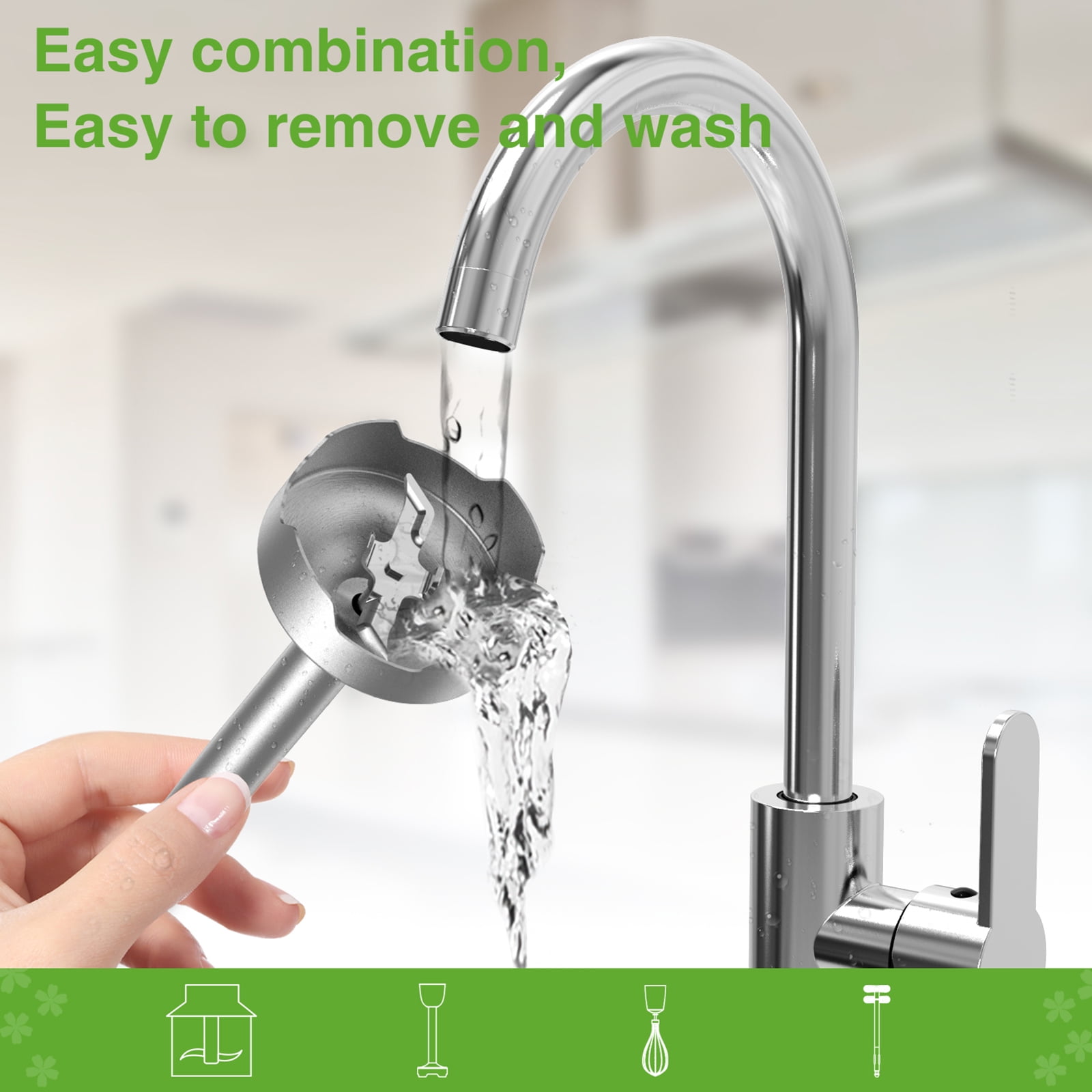 VAVSEA 5-in-1 Hand Blender with 12 Speeds