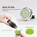 Lotus Car Air Diffuser with Essential Oil Pads