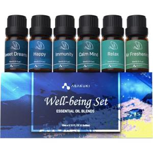 ASAKUKI Essential Oil Set for Home Aromatherapy
