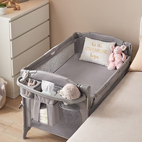 Beka Baby 4 in 1 Bassinet Bedside Sleeper, Baby Bedside Crib 4 Functions, Bedside Bassinet Crib Sleeper, Playard, Changing Table, Baby Bassinet for Newborn Baby by BEKA