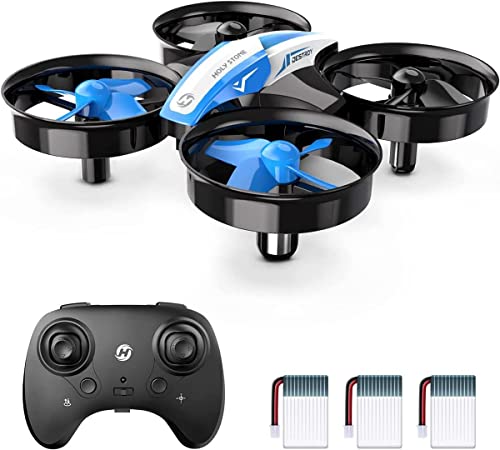 Holy Stone Mini Drone for Kids and Beginners RC Nano Quadcopter Indoor Small Helicopter Plane with Auto Hovering, 3D Flip, Headless Mode and 3 Batteries, Great Gift Toy for Boys and Girls, Blue from Holy Stone