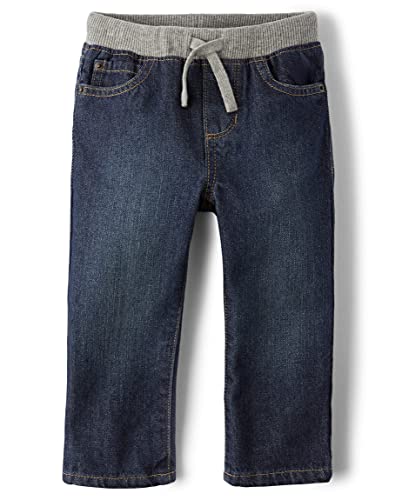 The Children's Place Boys Baby and Toddler Pull On Straight Jeans, Liberty Blue, 2T from The Children's Place Children's Apparel