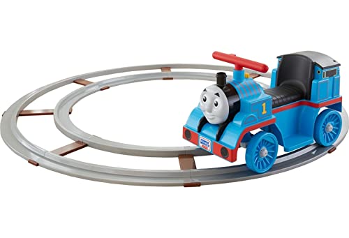 Power Wheels Thomas and Friends Thomas vehicle with track, 6V battery-powered ride-on toy train for toddlers ages 1 to 3 years [Amazon Exclusive] by Fisher-Price