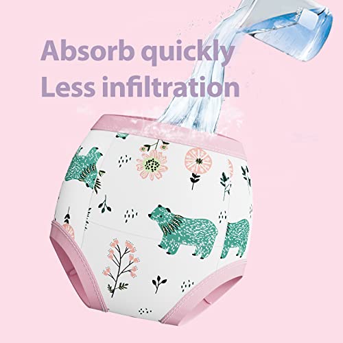 Yufanlili 8 Pack Baby Potty Training Underwear,Cotton Toddler Absorbent Training Pants,Toddlers Pee Training Diaper Underwear 2T-3T Pink from Yufan Clothing Co., Ltd
