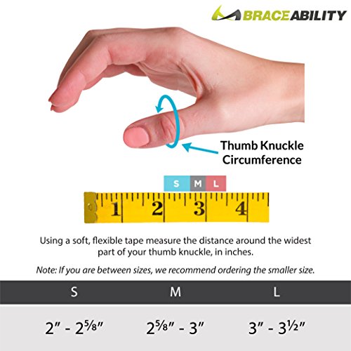 BraceAbility Hard Plastic Thumb Splint | Arthritis Treatment Brace to Immobilize & Stabilize CMC, Basal and MCP Joints for Trigger Thumb, Tendonitis Pain, Sprains (Medium - Right Hand) by BraceAbility