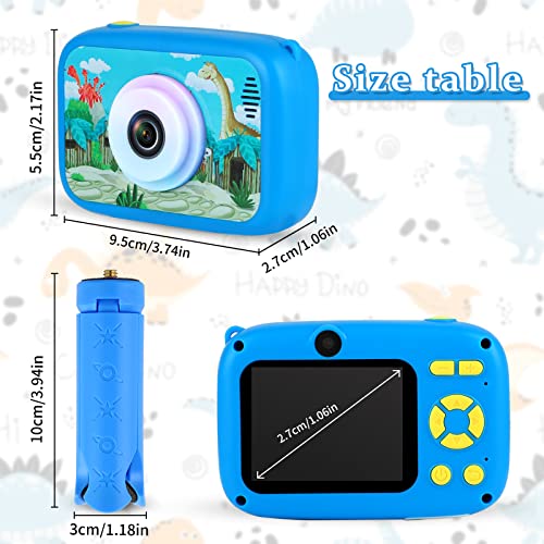 SUZIYO Camera for Kids with Tripod, Digital Video Camcorder 1080P 2.4 Inch HD,Best Birthday Christmas Electronic Toys Gifts for Childen Age 3 4 5 6 7 8 9 Years Old Boys (with 32G SD Card, Blue) by SUZIYO