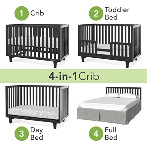 Forever Eclectic Tremont 4-in-1 Convertible Baby Crib by Child Craft (Ebony/Matte Black) from Foundations
