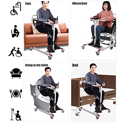 Patient Transfer Aid, Patient Lift Transfer Chair, Bathroom Lift Chair, Patient Lift for Home, Patient Lift Wheelchair, Portable Lift for Car, Toilet Aids for Disabled and Elderly by seveni